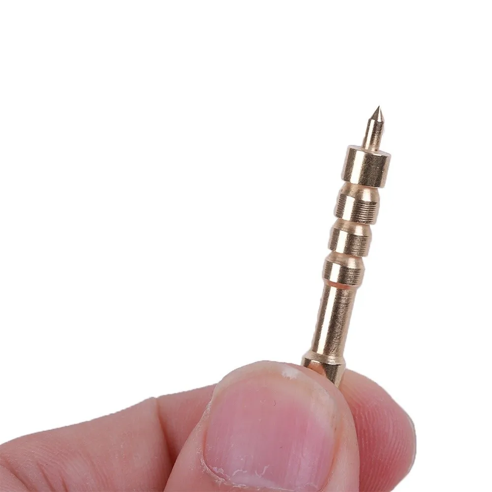 Jag-Kit de Herramientas de limpieza de pistola de caza, latón, varilla de latón de 8-32 hilos, 22/.30/.40/9mm, punta de cobre, Rifle - imagen 2