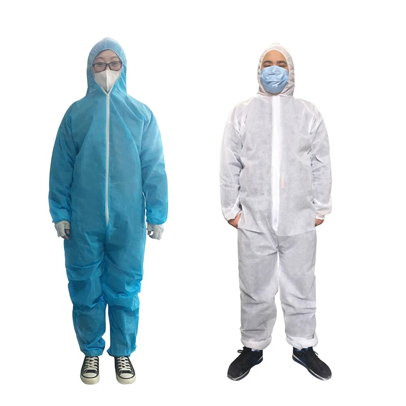 Mono de protección sanitaria Unisex, traje Hazmat con aislamiento de cremallera, monos protectores desechables antipolvo, ropa de seguridad sanitaria - imagen 2