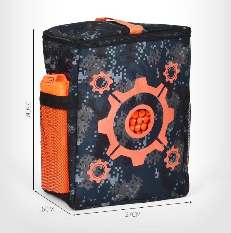 Bolsa de práctica de tiro con patrón de objetivo de tela Oxford, bolsa de balas suaves para piezas de camuflaje Nerf para pistola de juguete Nerf, bolsa de objetivo de juego - imagen 2