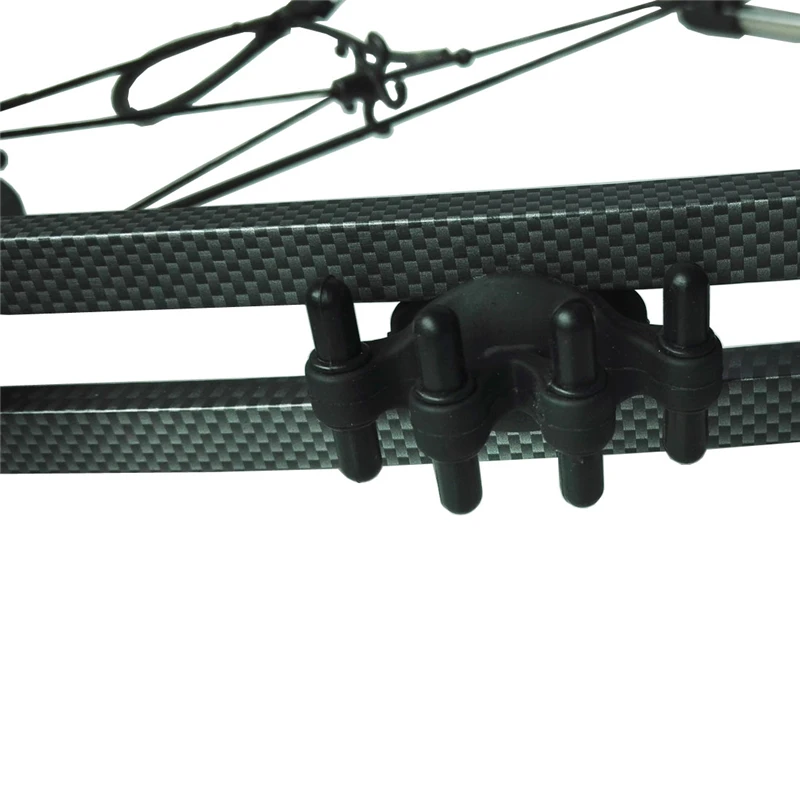 Estabilizador de tiro con arco, amortiguador de extremidades, amortiguador de goma de vibración, accesorios de caza de arco compuesto, 2 uds. - imagen 5
