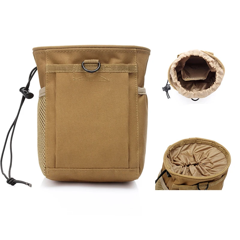 Molle-bolsa táctica con cordón ajustable para guardar munición al aire libre, cinturón de utilidad, riñonera, funda de cadera - imagen 4