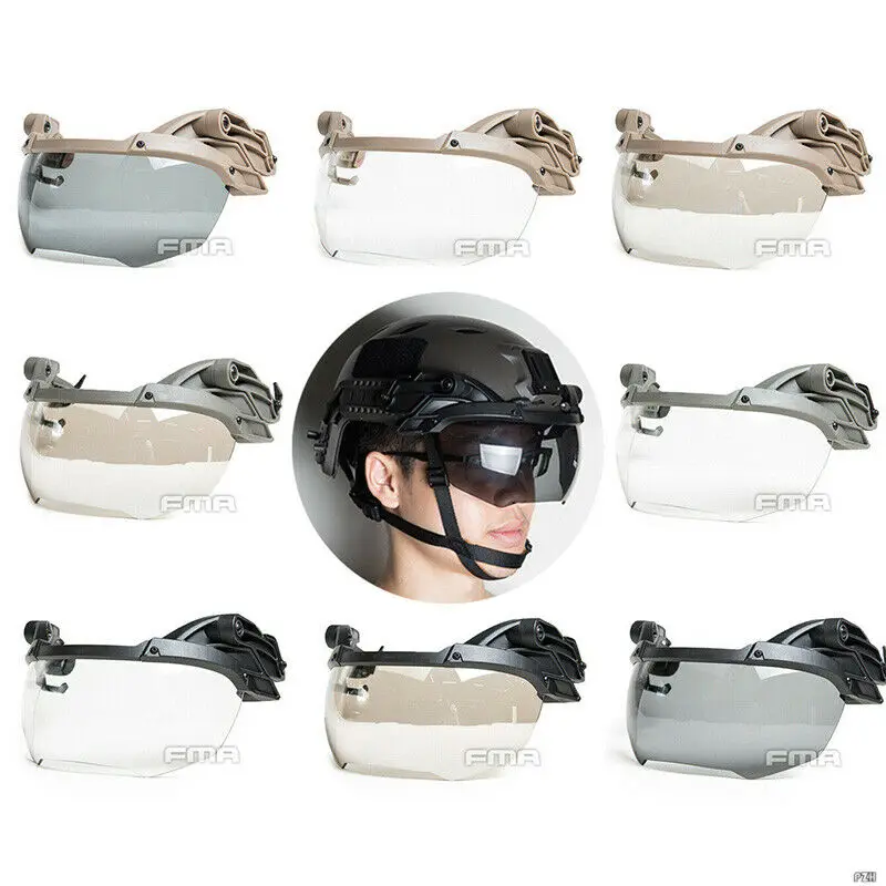 FMA TB1297 Gafas para casco Lente antiniebla engrosada de 3 mm Protección deportiva Paintball - imagen 3