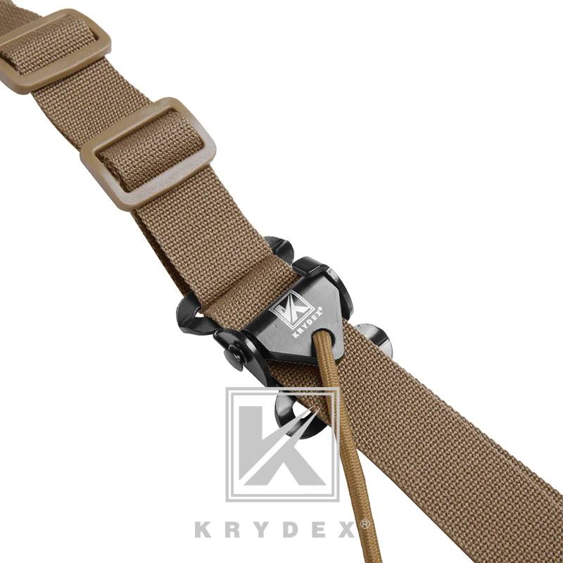 KRYDEX táctica de fijación de Rifle, eslinga ancha acolchada para tiro al aire libre, caza, separación rápida ajustable, armas de fuego, cinturón ancho acolchado de 2 puntos - imagen 5