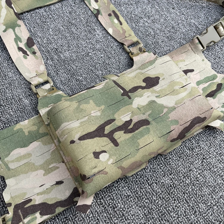 Bolsa triple para revistas para proceso de corte láser, placa adaptadora MOLLE, chaleco táctico - imagen 3