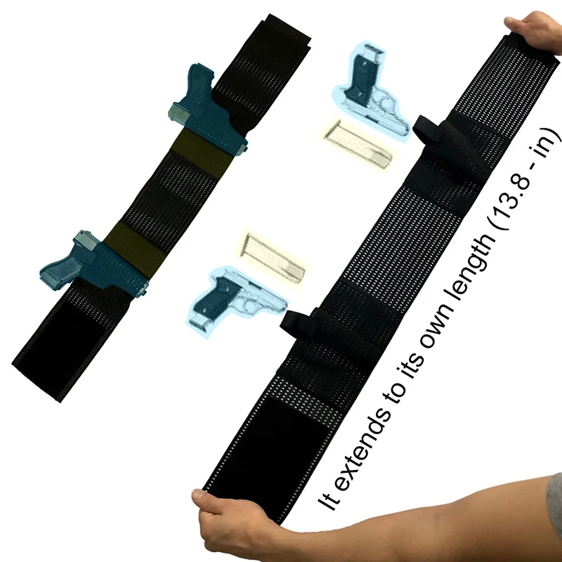 Funda para cinturón, fundas para pistola, cinturón ancho elástico, caza al aire libre, tiro, funda para pistola oculta portátil, funda para pistola, cinturón - imagen 2