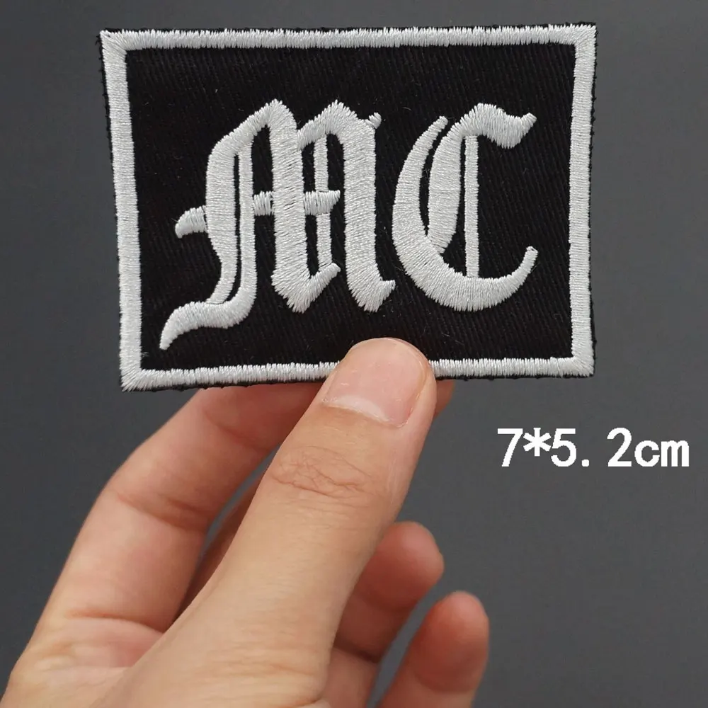 MC 1%-parches bordados para planchar, accesorios de decoración para chaleco de cuero de Caballero de motocicleta, apliques - imagen 5