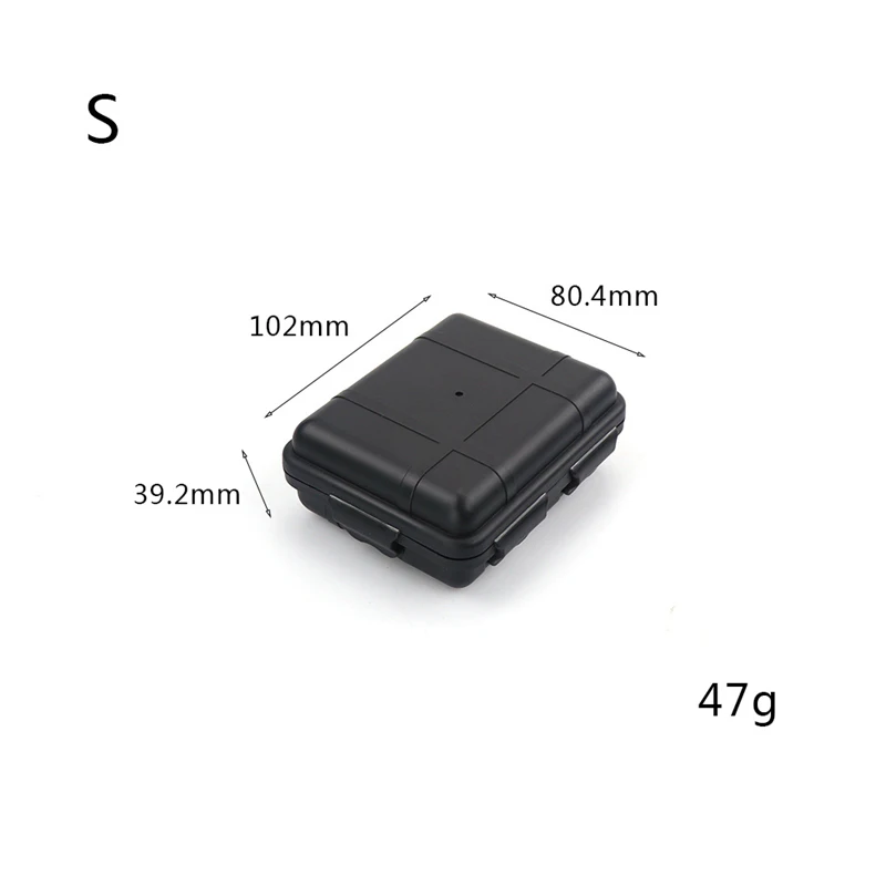 Caja Sellada impermeable portátil para exteriores, almacenamiento de munición ABS, contenedor de herramientas EDC, antipresión, a prueba de golpes - imagen 4