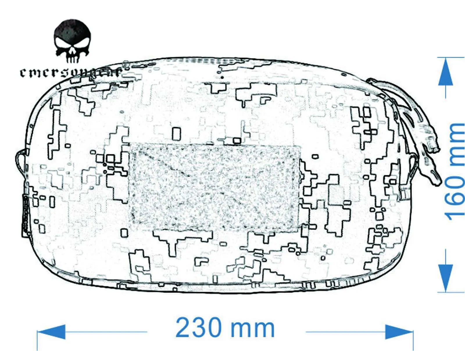 Emersongear-bolsa con cremallera para Panel, chaleco táctico, paquete de accesorios EM9334 - imagen 4