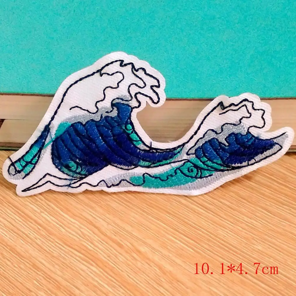 Parches de insignias de ballena/Mar, accesorio de apliques para ropa, parche parches bordados de planchar - imagen 5