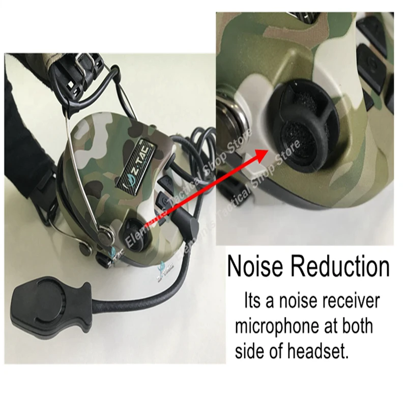 Auriculares Tácticos - Detalle frontal