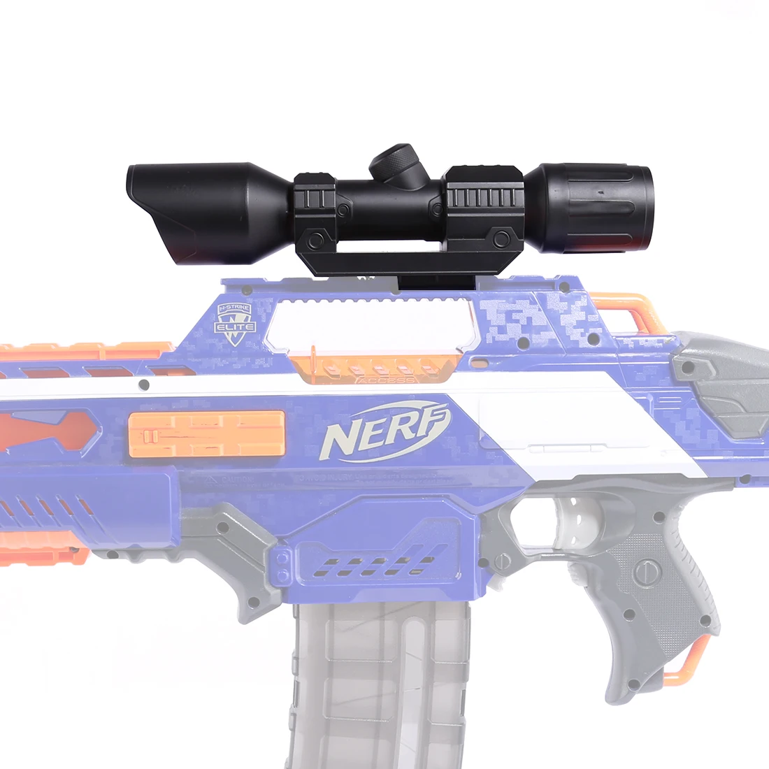Dispositivo de visión de tubo frontal de pieza modificada para la serie Nerf Elite, negro - imagen 2