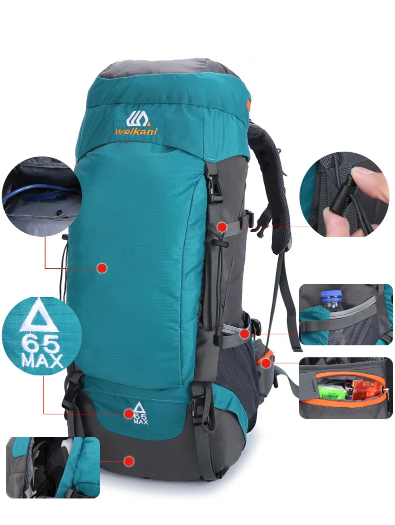 Mochila Acampada - Sistema de capacidad