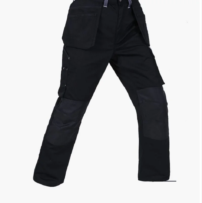 Pantalones de trabajo funcionales multibolsillo, resistentes al desgaste, a prueba de suciedad, antichispa, pantalones de soldadura, reflectantes, antiabrasión, antiquemaduras - imagen 4