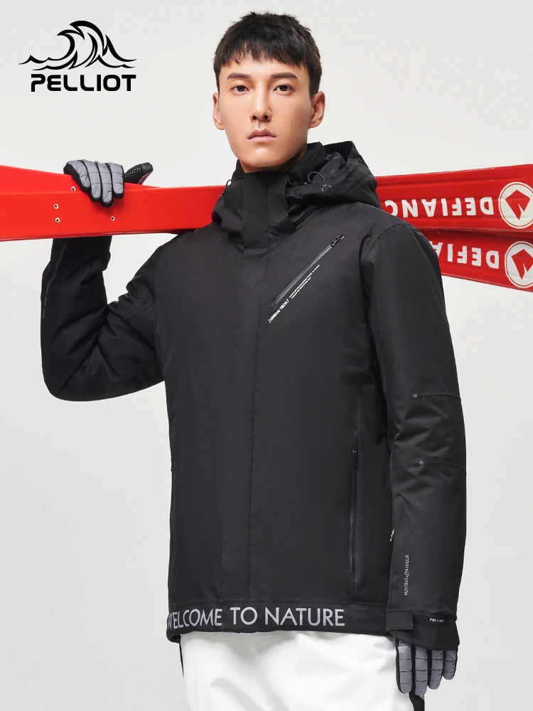 Ploott-traje de esquí impermeable para hombre y mujer, chaqueta térmica transpirable para Snowboard, abrigo para exteriores de montaña, Invierno - imagen 5