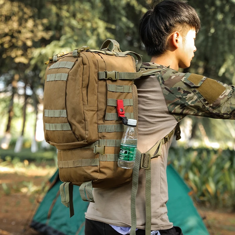 Colgador de agua táctico para exteriores, mosquetón, hebilla de botella de agua, soporte de gancho, llavero, correa de cinturón para senderismo y Camping - imagen 5