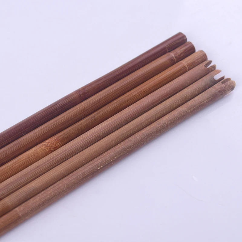 Flecha de bambú súper hecha a mano, eje OD 8mm de 85cm, flechas de madera para manualidades, puntas de campo de 8mm, punta de flecha de punto objetivo, 12 piezas - imagen 3