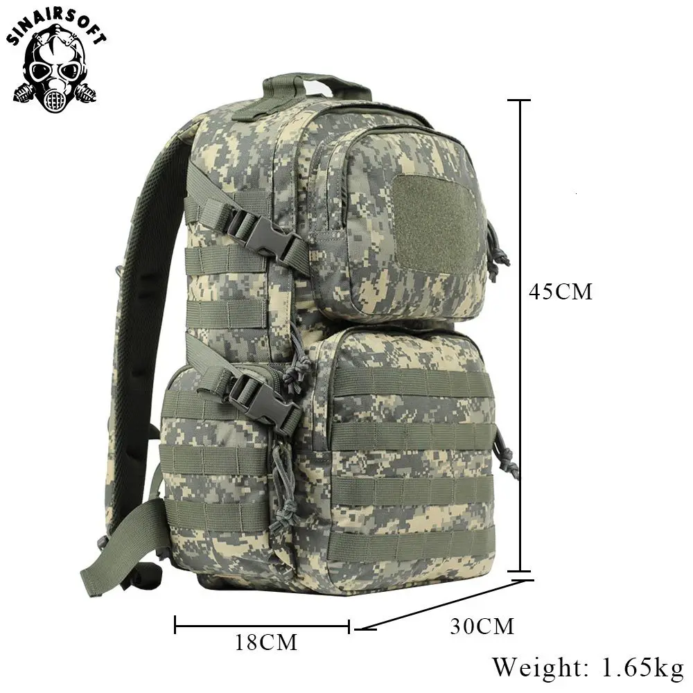 Mochilas militares al aire libre 1000D Nylon 30L mochila táctica impermeable deportes Camping senderismo pesca caza bolsas bolsa - imagen 2