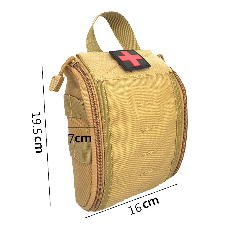 Kit de primeros auxilios táctico Molle 1000D, bolsa médica de viaje, paquete de cintura, estuche de emergencia, Kit de supervivencia, bolsa de nailon, accesorios - imagen 2