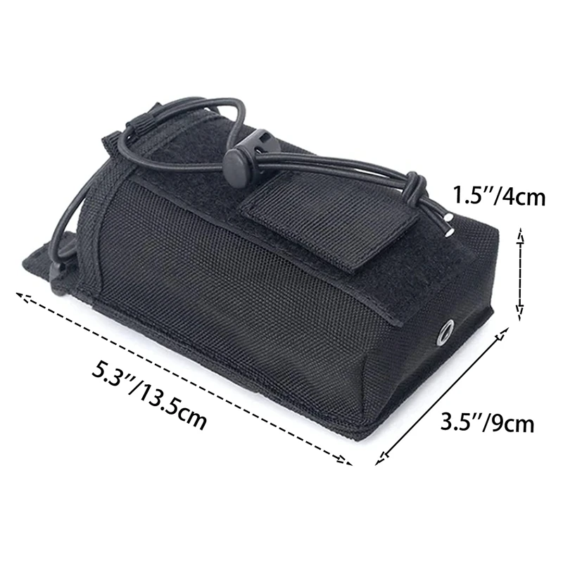 Bolsa táctica Molle para Radio 1000D, soporte para Walkie Talkie, bolsa para intercomunicador de Radio policial para portador de placa, bolsa para revista de caza - imagen 2