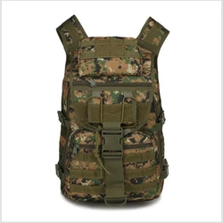 Mochila táctica militar con MOLLE para uso en campo y camping