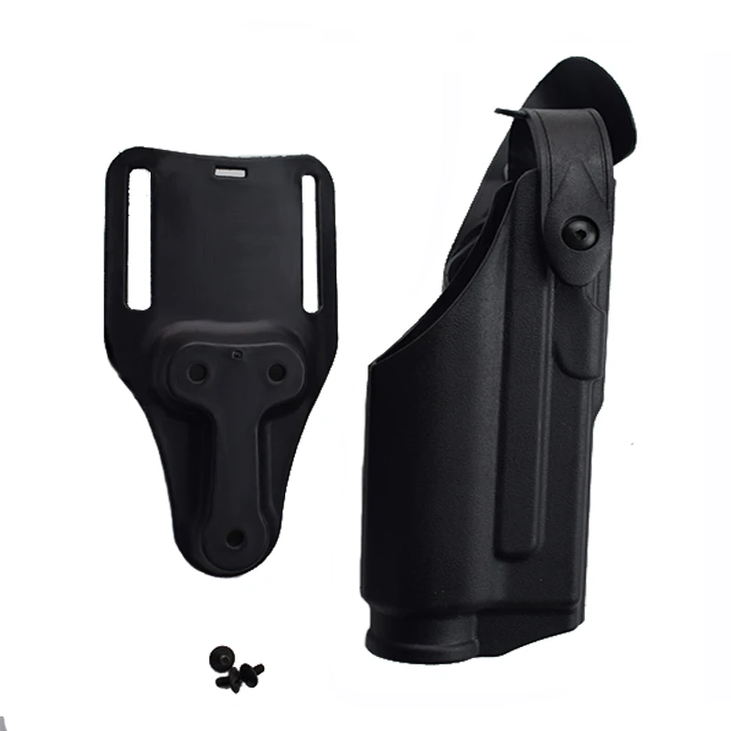Funda táctica para pistola Glock Airsoft, cinturón de mano derecha con linterna, equipo de caza, 17, 19, 22, 23, 31, 32 - imagen 3