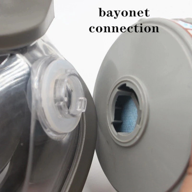 Mascarilla de Gas con pantalla de cristal, respirador con válvula de respiración, pulverización química, puede funcionar con cartuchos MMM, 6800 - imagen 5