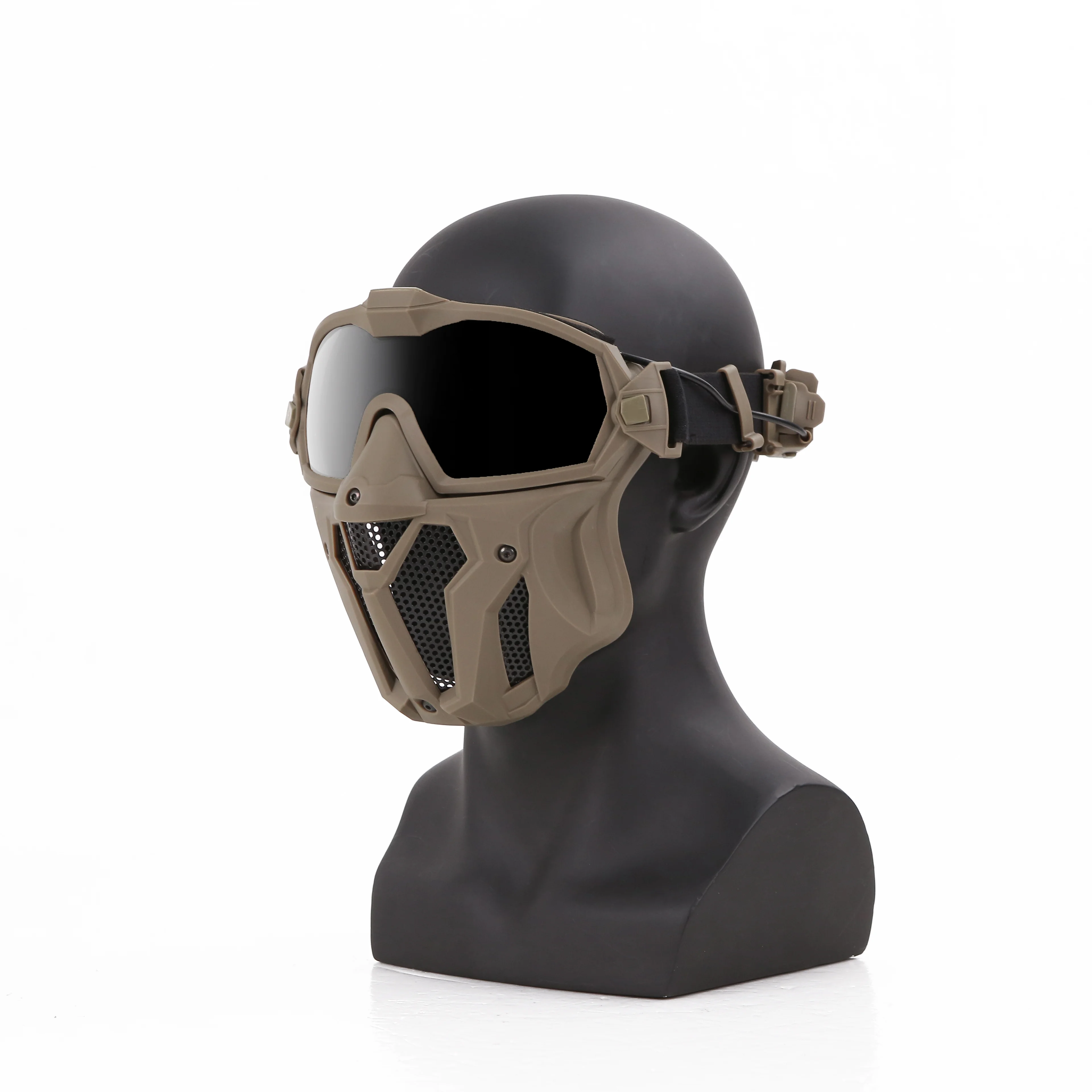 Emersongear-mascarilla facial completa antiniebla, máscara táctica con ventilador, Airsoft, caza, combate, tiro, entrenamiento protector facial, BD6654 - imagen 3