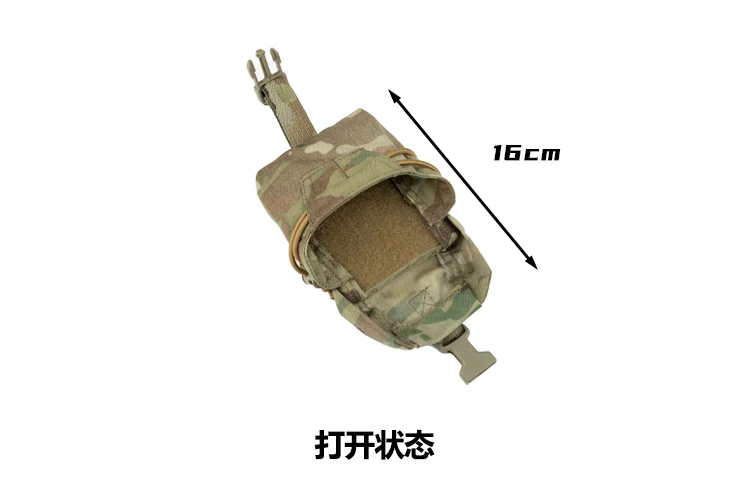 Bolsa con tapa para chaleco al aire libre, bolsa modelo M67, bolsa de almacenamiento para pulsera de metal, tela MC - imagen 3