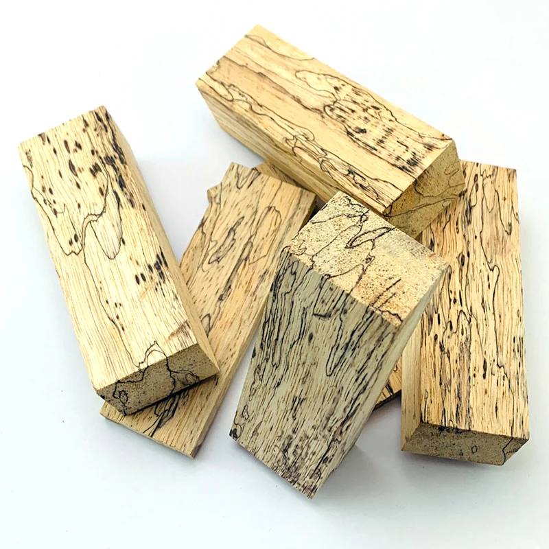 2 piezas de madera de arce para mango de cuchillo DIY, material de fabricación, accesorios de parche de mango DIY, 120x40x8mm - imagen 4