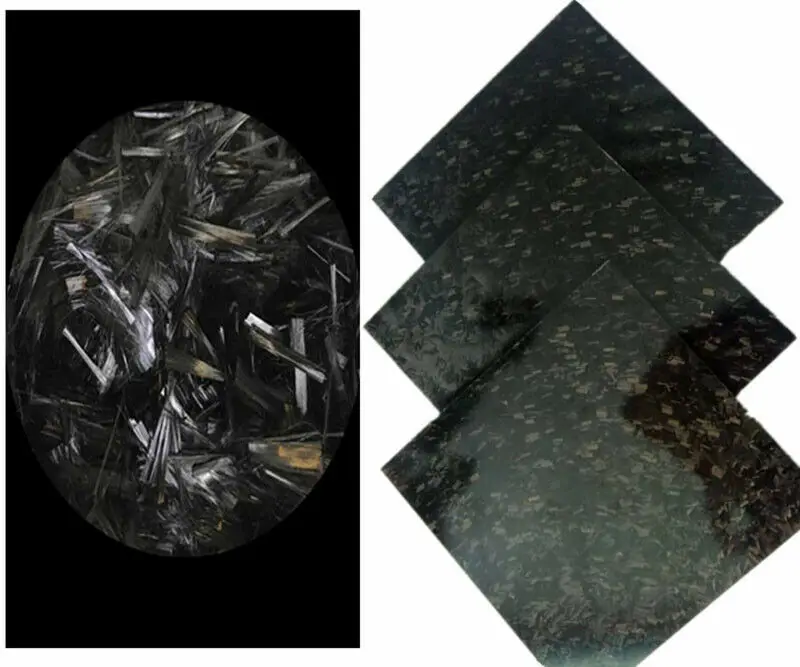 Filamento de fibra de carbono de corte corto para cubierta de teléfono forjado, para coche, 6/9/10/15/20mm, 500G - imagen 5