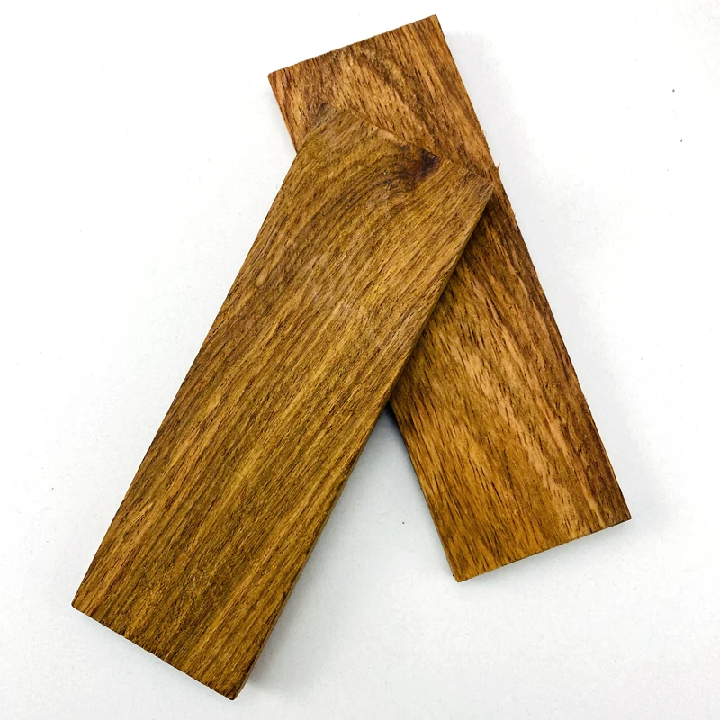 Madera de pera amarilla africana para DIY Material de fabricación de mango de cuchillo/Material de parche de mango de cuchillo 120x40X8mm - imagen 5