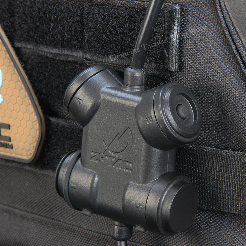 Auriculares tácticos duales Ptt para Z-TAC, cascos militares para Airsoft, caza y tiro, compatibles con Baofeng UV-82 PTT, accesorios Molle - imagen 4