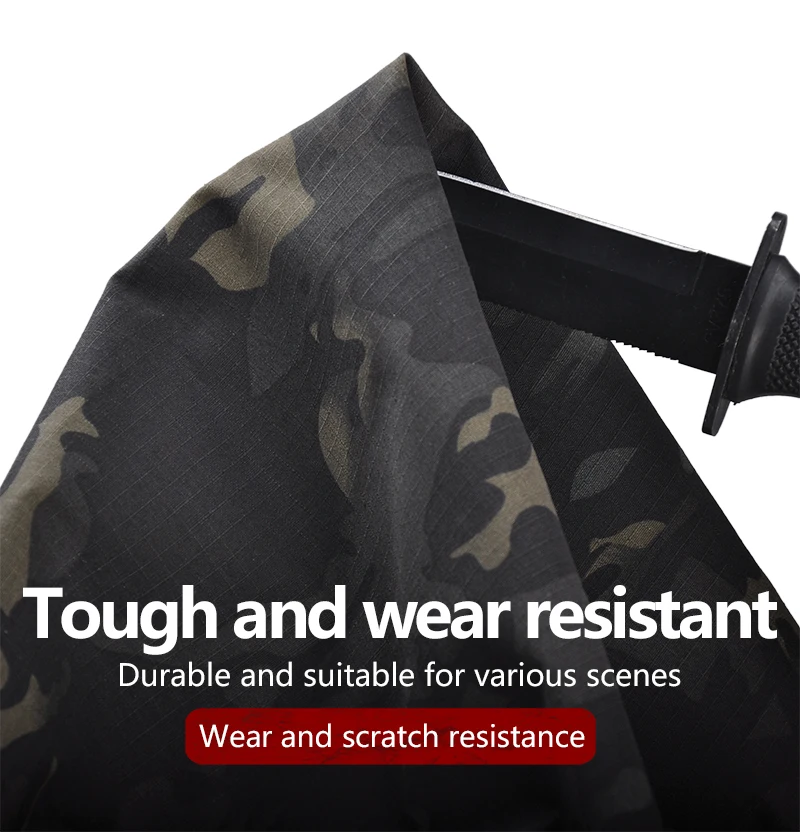 Pantalones tácticos, pantalones de combate, pantalones de senderismo Cargo, pantalones de camuflaje impermeables Ripstop para exteriores, ropa de caza Airsoft resistente al desgaste - imagen 5
