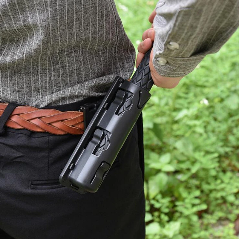 Funda Universal con rotación de 360 grados para bastón de caza, Kit de supervivencia para defensa personal de seguridad al aire libre, soporte expandible - imagen 3