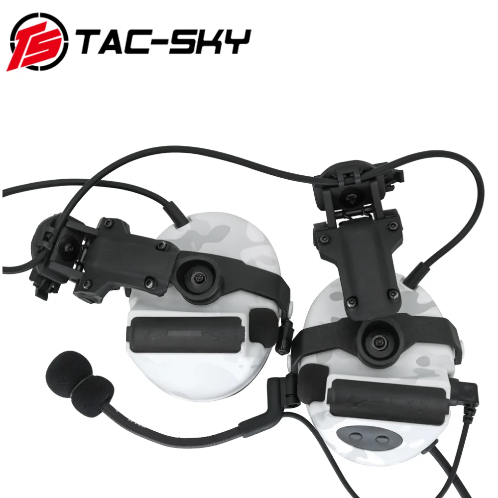 TAC-SKY táctico MultiCam Alpine auriculares COMTA II casco ARC Track soporte edición reducción de ruido pastilla tiro auriculares MCA - imagen 4