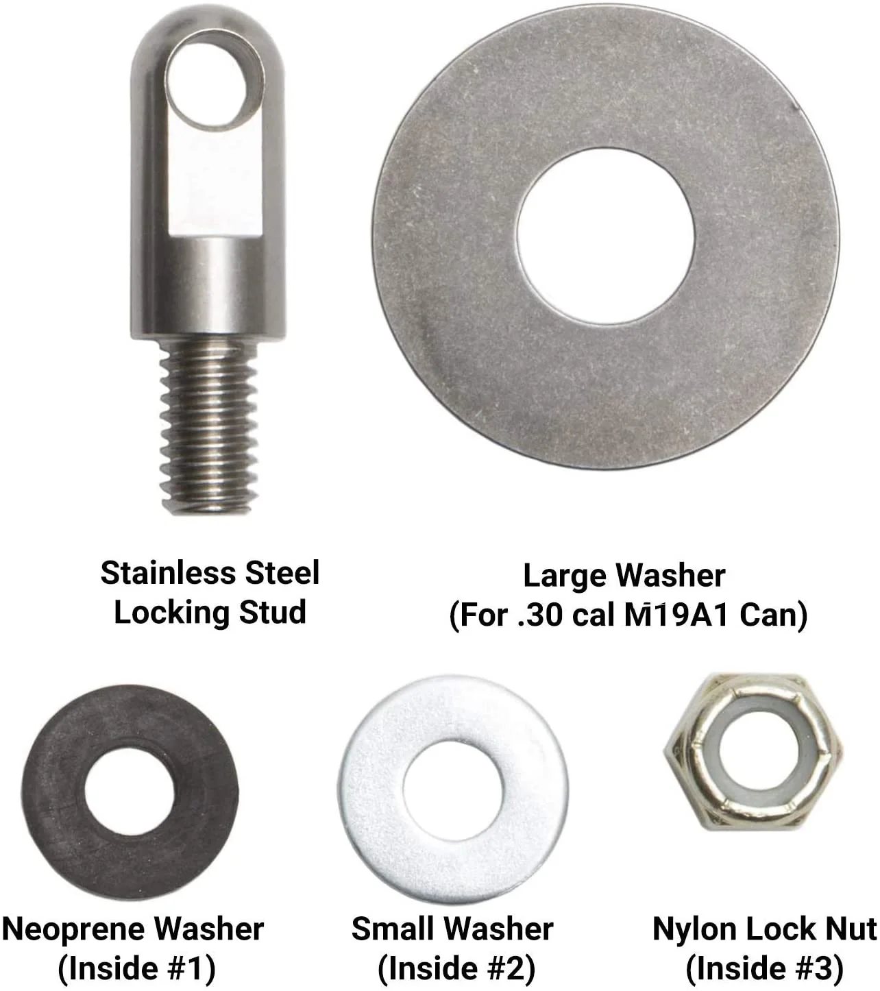 Perno 50 Cal munición lata de acero bloqueo de pistola munición caja de seguridad Kit de Hardware caja de seguridad con cerradura 40mm pistola bala sin caja - imagen 2