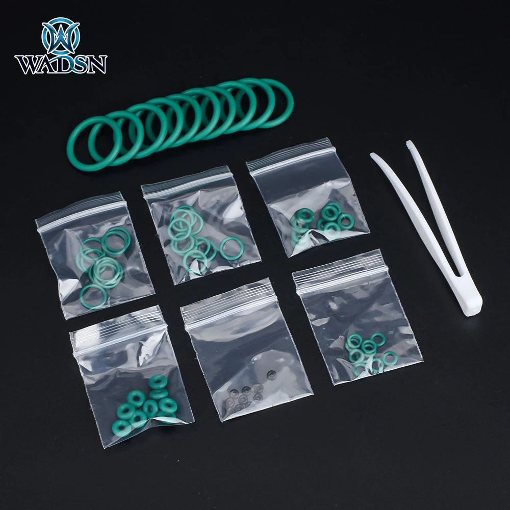 Wadsn-Juego de juntas tóricas de goma flúor para revistas, junta de sellado de silicona plana verde para GBB Kublai P1, Accessory-10pcs de caza - imagen 3