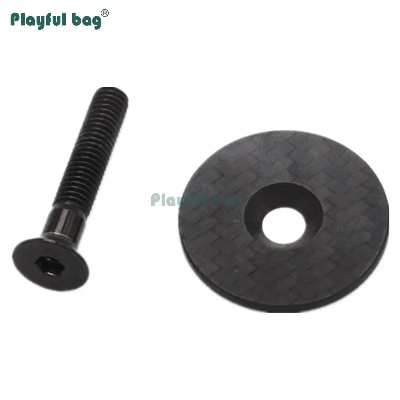 Funda para auriculares de bicicleta, funda ultraligera de carbono, accesorio para bicicleta de montaña, tornillo de aleación, 10g, FA06 - imagen 3