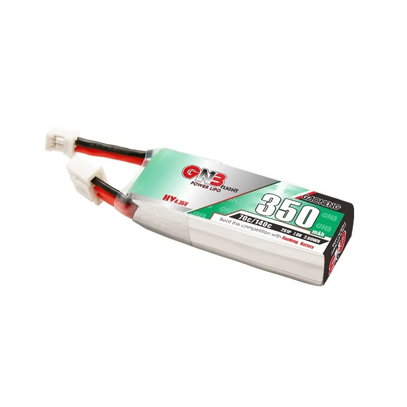 1-10 Uds Max 140C Gaoneng GNB 2S 7,6 V 350mah 70C HV Lipo batería con enchufe PH2.0 para Drones FPV interiores de cuatro ejes Emax Tinyhawk S - imagen 3