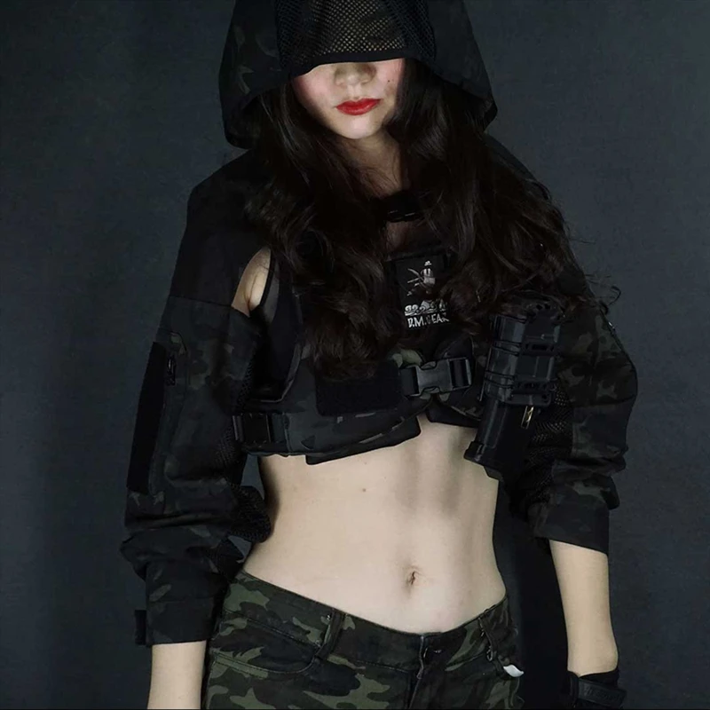 DMgear-armadura Pectoral para mujer, chaleco de caza táctico, armadura de pecho, Bikini Sexy, Cosplay al aire libre - imagen 4