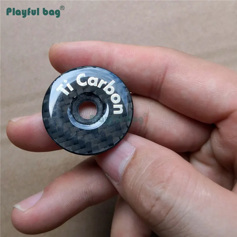 Funda para auriculares de bicicleta, funda ultraligera de carbono, accesorio para bicicleta de montaña, tornillo de aleación, 10g, FA06 - imagen 4