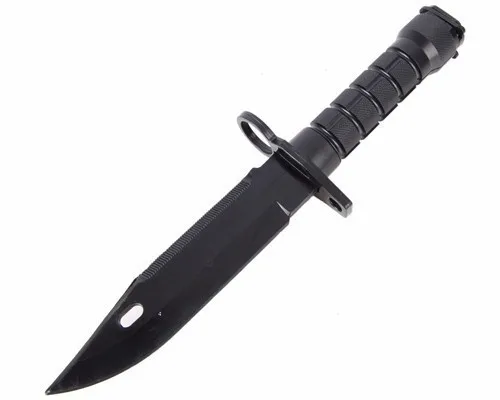 Espada de entrenamiento táctico M9, cuchillo de plástico para Cosplay, utilería de película de guerra, juego de guerra, práctica de caza, decoración, cuchillo de goma - imagen 5