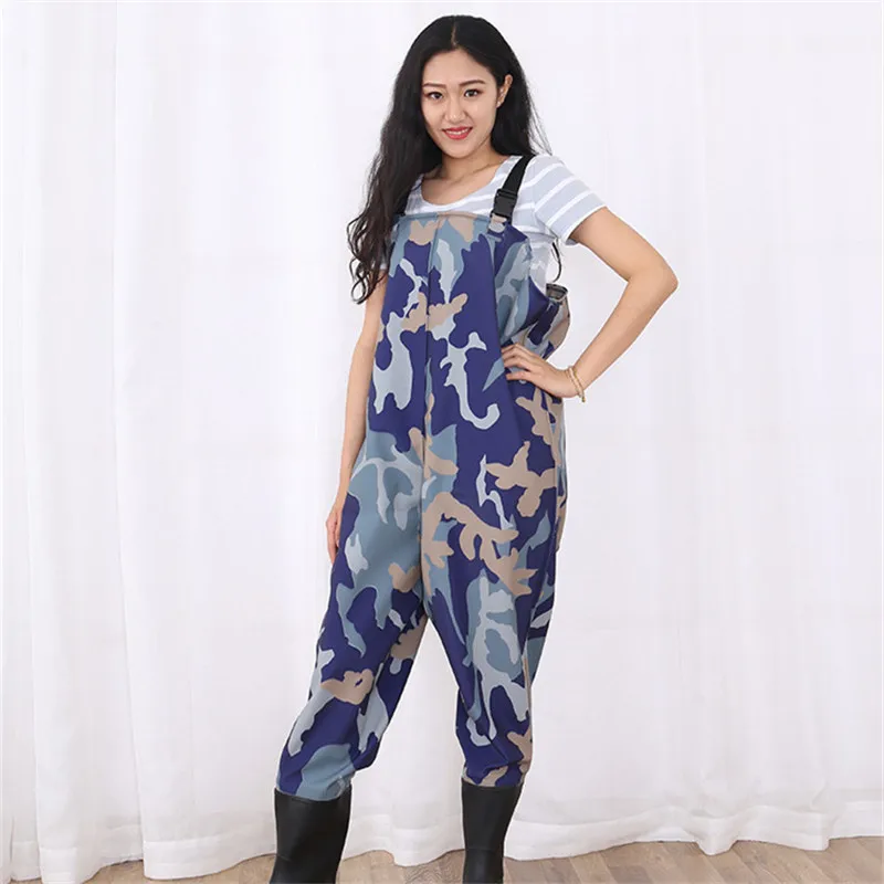 EU37-45-ropa de pesca antidesgaste, impermeable, con botas, para exteriores, caza, lavado de coches - imagen 5