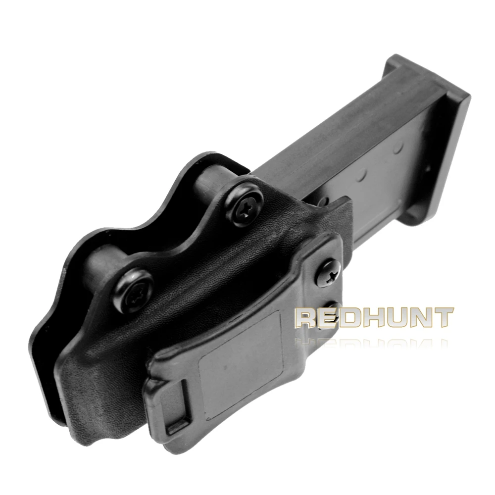 Funda de pistola IWB/OWB, funda de revista única, bolsa Mag, se adapta a Glock 17, 19, 26, 23, 27, 31, 32/33, M9, P226, USP 92F, bolsa de revista individual IWB - imagen 4