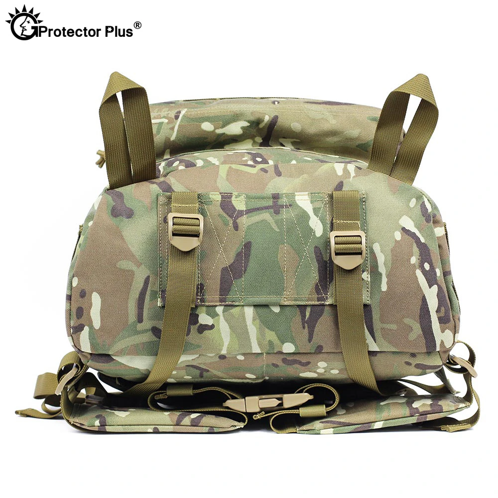 Mochila táctica militar protectora, bolsa de nailon 1000D, resistente al agua, para viajes, senderismo, Camping, deportes al aire libre, 55L - imagen 4