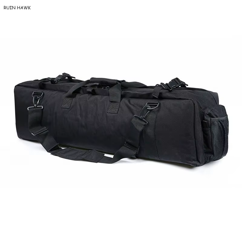Bolsa militar para armas, mochila M249, funda táctica doble para armas de Rifle, Airsoft, carabina, bolsa de transporte con correa para el hombro - imagen 4
