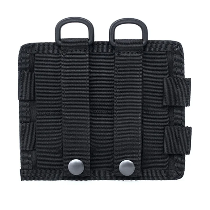 Bolsa táctica de nailon para walkie-talkie, accesorio de caza, con gancho y bucle, Militar - imagen 5