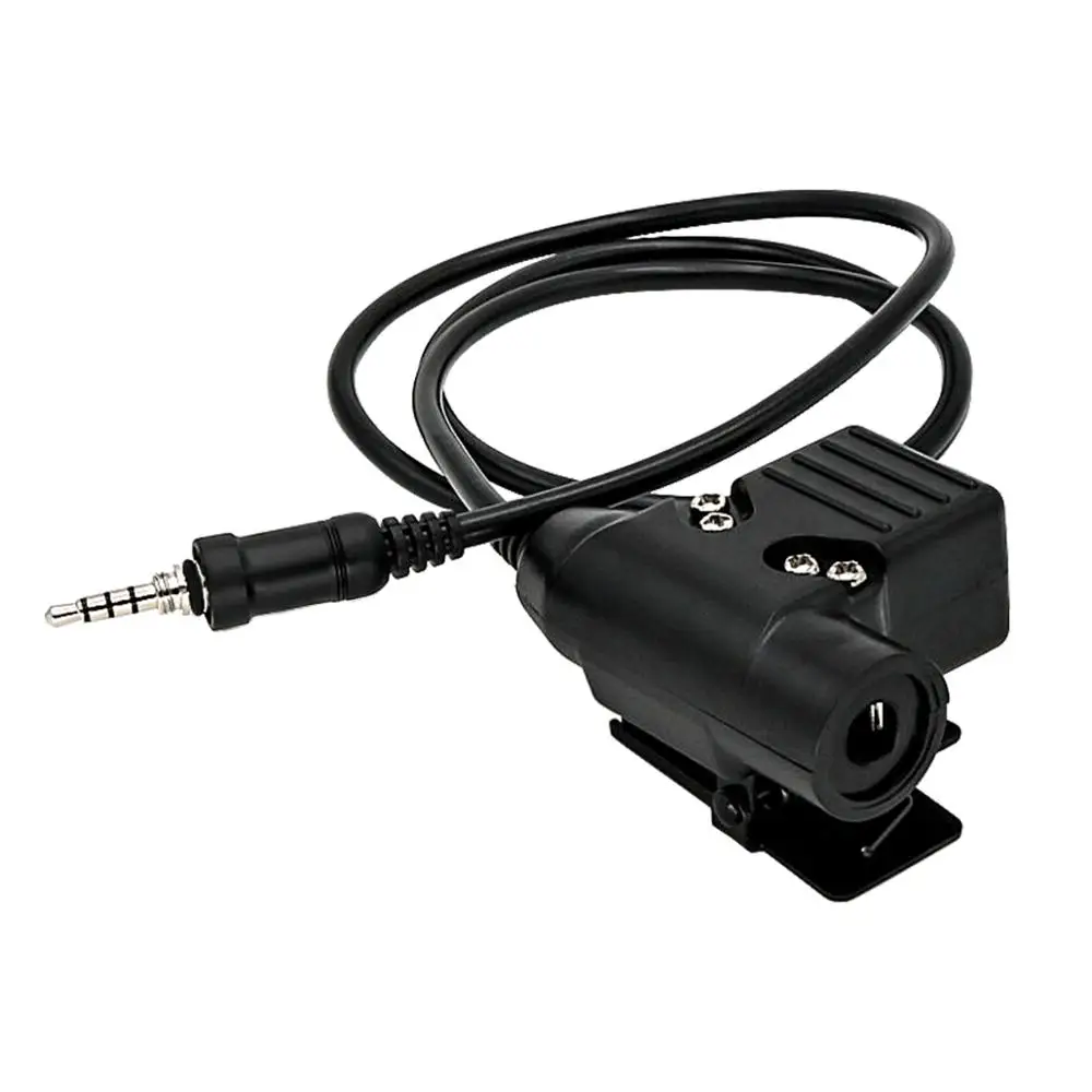 Yaesu-Adaptador de auriculares tácticos para walkie-talkie, enchufe para Yaesu Vertex VX-6R, VX6R, VX7R, FT-270, VX-7R, VX-127, U94, Ptt - imagen 2