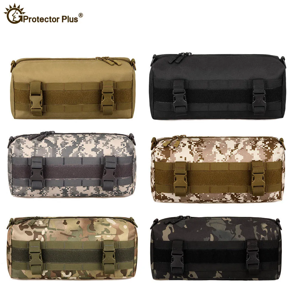 MOLLE-Bolsa de mensajero táctica grande horizontal para hombres, bolsa de expansión de módulo bidireccional, bolso de hombro de camuflaje, accesorio para exteriores - imagen 2