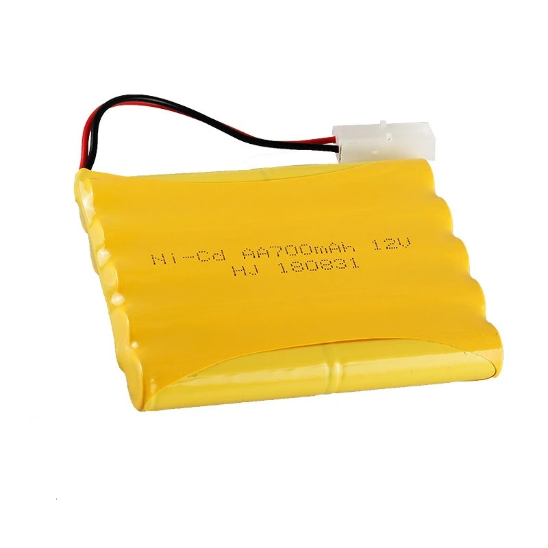 (Modelo H) batería NiCD de 12v y 700mah para coches de juguete Rc, tanques, trenes, Robot, barco, pistola ni-cd AA, batería recargable de 700mah y 12v, 1 Uds. - imagen 3